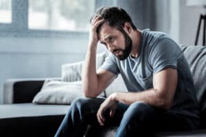 Man needs anxiety and depression therapy